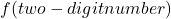 f({two-digit number})